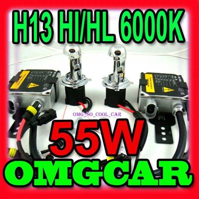 HID BIXENON conversion DUAL BEAM kit 55w HI/LO H13 H/L 6000K BIXENON