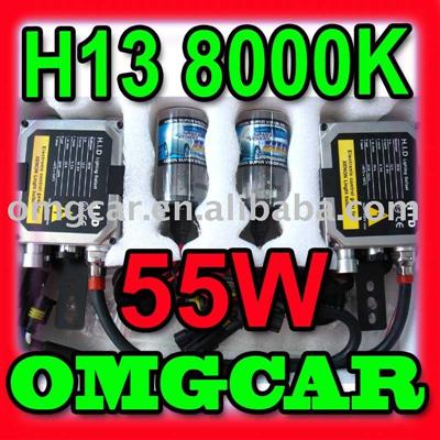 HID XENON conversion Kit 55w H13 8000K Single beam