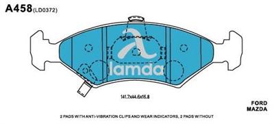 Ford Mazda Brake Pads- A458