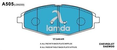 Chevrolet Daewoo Brake Pads
