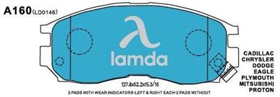 Cadillac Chrysler Mitsubishi Brake Pads