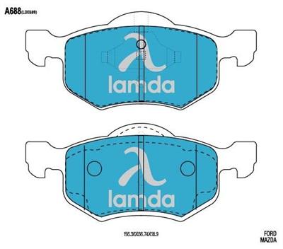 Ford Mazda Brake Pads EFY1-33-23Z