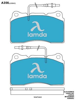 Cadillac Lancia Mitsubishi Brake Pads 04465-21020