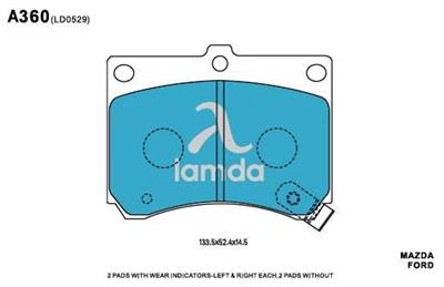 Mazda Ford Brake Pads BOYW3328ZA