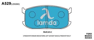 Ford Mazda Rover Brake Pads B0Y53328Z9A