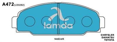 Chrysler Toyota Daihatsu Brake Pads V9115-0011