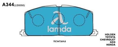 Holden Toyota Chevrolet Brake Pads 04491-32012