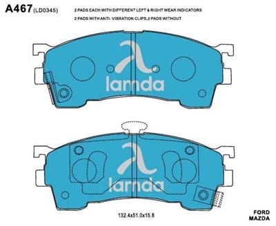 Ford Mazda Brake Pads CBY9-33-23Z