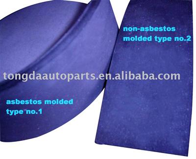 Rubber moulded type brake lining in rolls