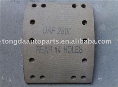 Brake lining for DAF 2800