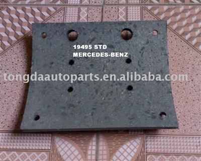 Brake lining for mercedes-benz trucks 19495 std.