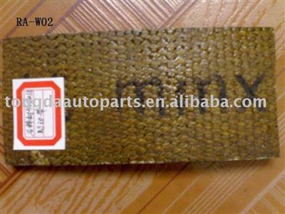 Non-asbestos Woven Resin Type Brake Lining in Rolls with Copper