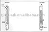 Plastic auto radiator tank A6/S6 2.4E 30V 01-
