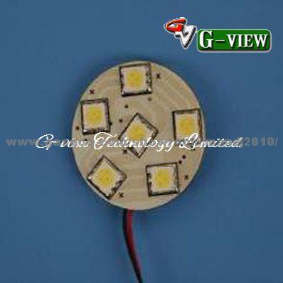 Auto Led Light (reading Light ) D- Round Pcb 6smd 5050