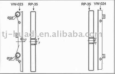 For VOLKSWAGEN TOURAN Transporter plastic auto radiator tank