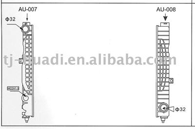 Plastic auto radiator tank A6/S6 2.4E 30V 01-