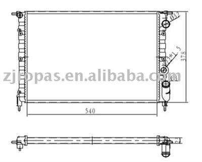 Radiator for RENAULT RAPID OEM.:7700795174