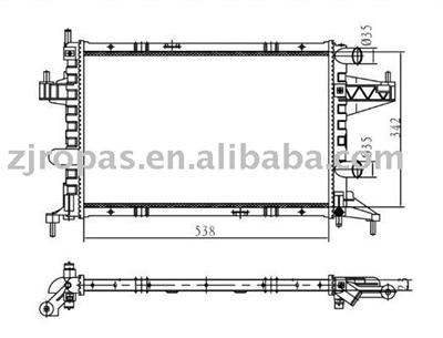 Radiator forOPEL CORSA C OEM.:1300236/09201955