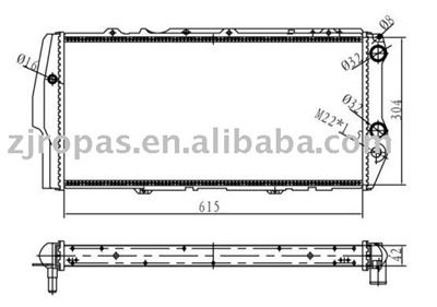 Radiator for AUDI 100