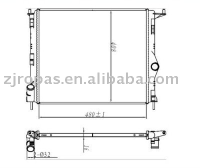 Radiator for Renault Clio 8200735038