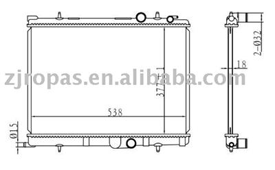 Radiator for Peugeot 206 Oem. : 1330. 38