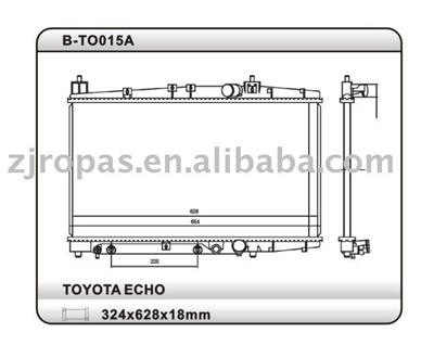 Aluminium Radiator For TOYOTA ECHO