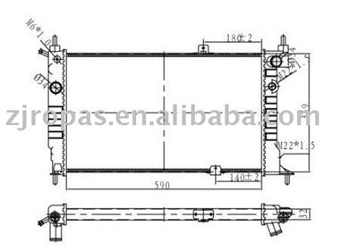 Radiator for OPEL ASTRA OEM.:1300147