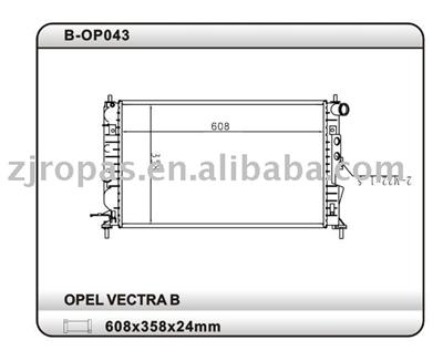 Aluminium Radiator For OPEL VECTRA B1.6, 1.6i 16V