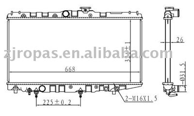 Aluminium Radiator For TOYOTA COROLLA, 1.6 16V