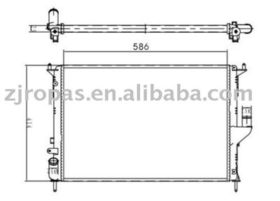 Radiator for RENAULT CLIO