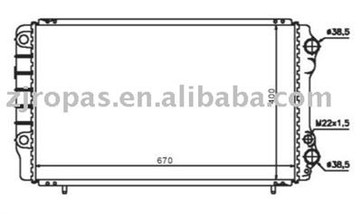 Aluminum radiator for RENALUT TRAFIC OEM.:7700741216