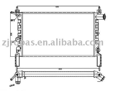 Aluminum radiator for OPEL ASTRA OEM.:1300113