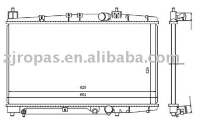 Aluminium Radiator For TOYOTA ECHO