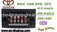 6. 2 Inch Touch Screen Car Dvd Player for Toyota Reiz