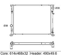 Aluminum Radiator For CU2767