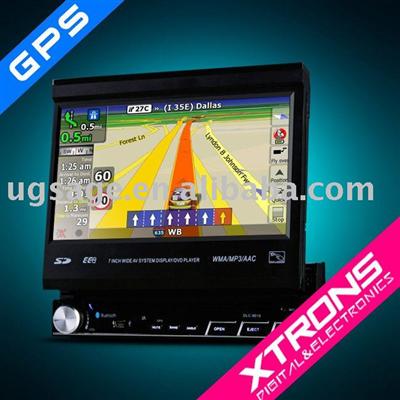 D710G:7 inch car DVD player Face Off Digital Screen BLUETOOTH TV