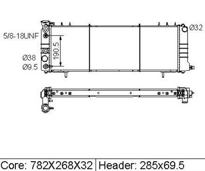 Car radiator CU1193