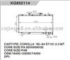 Auto radiator for TOYOTA COROLLA st191