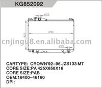 Auto radiator for TOYOTA CROWN JZS133
