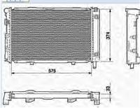 OEM:201 500 4203 radiator for BMW