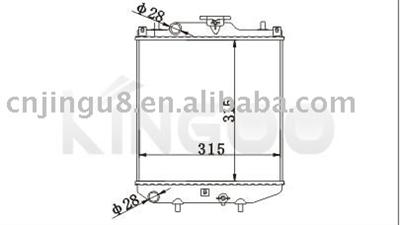 Auto Radiator for Maruti Zen