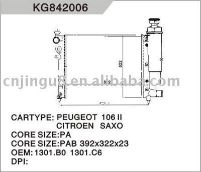 Radiator Oem: 1301. Sq/ Sr/ Sw/ Ta