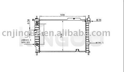 Auto radiator buyer for OPEL ASTRAF 1.4I/1.6V