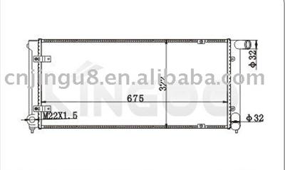 Auto Radiator for Vw Golf Ii Jetta Ii