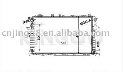 Auto radiator for AUDI 100A6