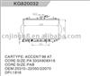 OEM:25310-22050/22070 radiator for HYUNDAI