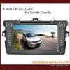 8 inch in car dvd for toyota corolla