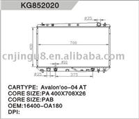Auto radiator for TOYOTA STANDARD DUTY