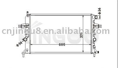 Auto radiator buyer for OPEL ASTRGA