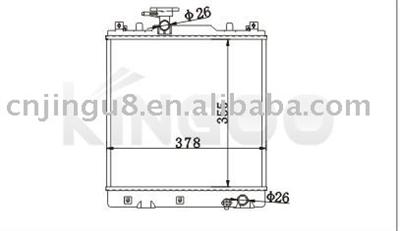 Auto radiator for MARUTI WAGON/RALTO